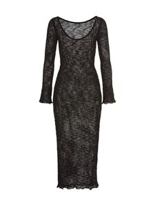 Платье до колена LSCN BY LASCANA, черный