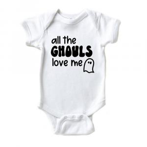 Детское боди All The Ghouls Ghost The Juniper Shop, белый