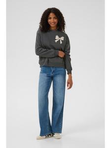 Толстовка KAelenora свободного кроя в цвете Black Oyster/Bow Kaffe