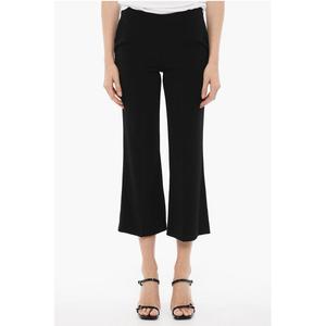 Укороченные брюки прямого кроя с застежкой сбоку Idra, Black