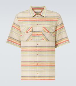 Морская полосатая кашемировая рубашка из газа God's True Cashmere, Sunset