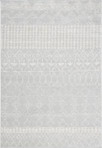 Ковер SAFAVIEH, 61 x 153 см, Tulum Collection, Light Grey & Ivory, марокканский бохо дистресс-дизайн, без ворсоотделения и простой в уходе, идеален для помещений с высокой проходимостью: прихожая, гостиная, спальня (TUL229H)