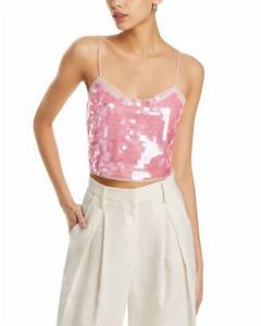 Майка Velma в прозрачно-розовом цвете Loveshackfancy, Sheer Pink