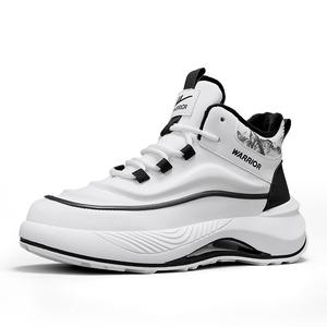 WARRIOR Стойкие к скольжению и истиранию дышащие низкие повседневные беговые кроссовки для мужчин - бежевый/черный (с флисовой подкладкой), цвет Beige/Black (Fleece-Lined)