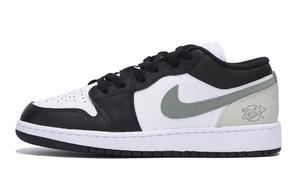 Air 1 Противоскользящие Износостойкие Низкие Винтажные Баскетбольные Кроссовки Мужские Черный Серый Цвет Jordan