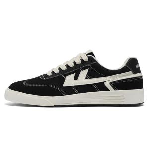 WARRIOR Износостойкие легкие дышащие лоу-топ скейтбордские кроссовки мужские черный бежевый, цвет Black Beige