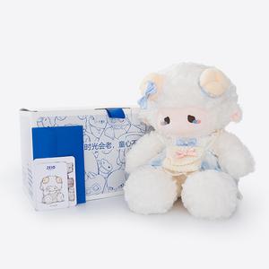 Плюшевая игрушка Cream Puff Lamb Dolls высотой 29 см в сидячем положении ZEIO, Cream Puff Lambskin