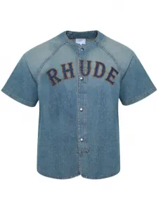Джинсовая рубашка Baseball RHUDE, синий