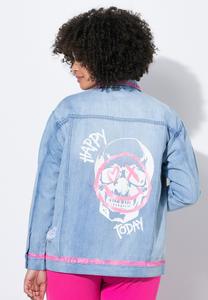 Джинсовая куртка SCHRIFTZUG NEON-KANTEN Angel of Style, светло-голубой