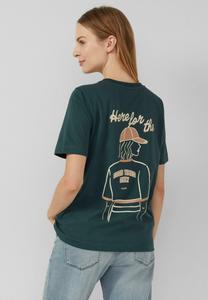 Футболка s.Oliver Print T-shirt, Tannengrün/Green