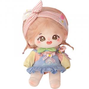 COTTON PLANET Кукла Cotton Doll Peach Blossom Bud, плюшевая кукла, высота 20 см, длина 22 см