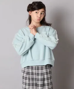 Укороченная толстовка с тюлевыми рукавами Avv, цвет Green