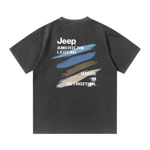 Футболка с круглым вырезом для школьников Jeep, темно-серый