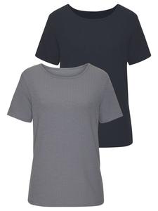 Футболка темно-синего и серо-голубого цветов Vivance