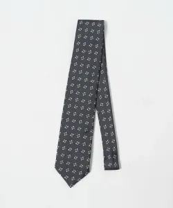 Обычный жаккардовый галстук United Arrows, цвет Dk.Gray