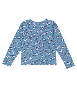 Футболка из хлопка с принтом ERL Kids, синий