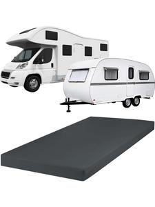 Redbest  Односпальная трикотажная простыня на резинке для караванов, автодомов и лодок, цвет Питтсбург, антрацит