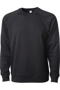 Independent Trading Co. Легкая толстовка Icon с круглым вырезом и петлевой спинкой, черный