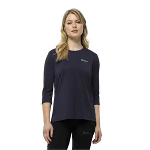 Футболка Jack Wolfskin Crosstrail 3/4 sleeve, черный