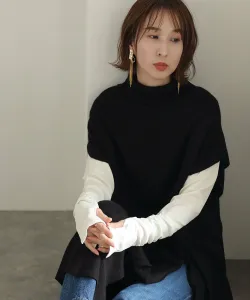 Футболка без пальцев с V-образным вырезом, элегантный крой, блузка с длинными рукавами Pourvous, цвет Off White