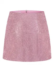 Мини-юбка Camille, украшенная кристаллами Nuè, розовый