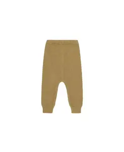 Детские органические трикотажные брюки Vild House of Little, коричневый/бежевый