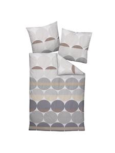 Постельное белье, 1 упаковка, серо-песочного цвета Janine, 155 x 220 + 80 x 80 см