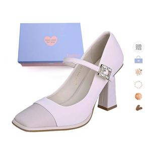 Xingdiman Женские туфли на высоком каблуке черно-белые [подарочный набор] (с подарком), цвет White[Gift Box Set](Gift Included)