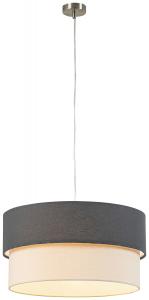 Подвесной светильник Novel, 45x120 см, антрацит/натуральный/никелевый