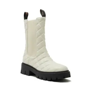 Кожаные ботильоны Serlen Guess, бежевый