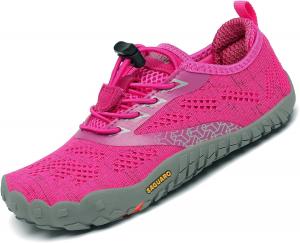 Детская обувь SAGUARO для босых ног для мальчиков и девочек, быстро сохнущие аква-кроссовки, легкая спортивная обувь, водные тапочки для малышей, розовый