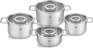 Набор кастрюль Fissler Pure Collection из 4 предметов, серебряный