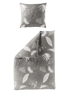 Комплект постельного белья из сатина серого цвета Bierbaum, 135x200 см