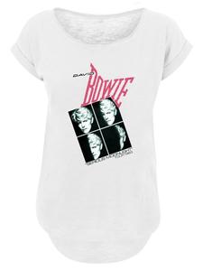 Длинная футболка David Bowie Serious Moonlight Tour 83 белого цвета F4NT4STIC