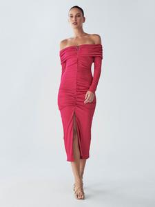 Миди платье BWLDR Aysha, Pink