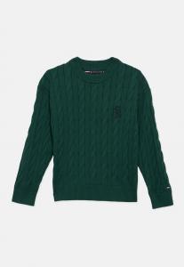 Джемпер Tommy Hilfiger CABLE SWEATER UNISEX, Ornamental Green/Green