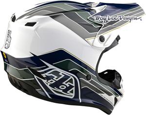 Шлем ‎Troy Lee Designs SE4 2025 для мотокросса, белый / черный