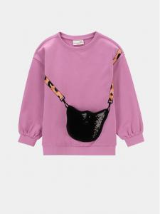 Толстовка свободного кроя Coccodrillo, розовый