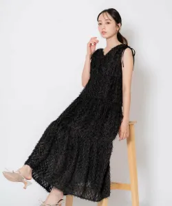 Жаккардовое платье-халат Noela, цвет Black