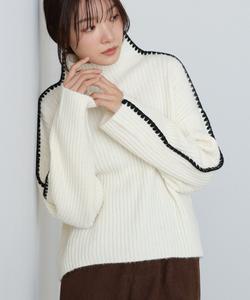 Вязаный топ с цветным рисунком