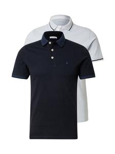 JACK & JONES Футболка 'JJEPaulos' в цвете пастельный синий, темно-синий