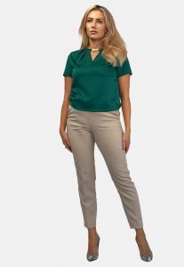 Блуза WITH A DECORATION REGINA FASHION, темно-зеленый