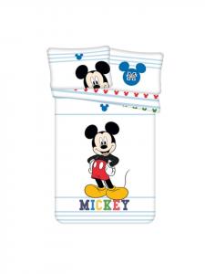 Детское постельное белье из хлопка Микки Маус 135x100 см и наволочка белого цвета Disney Mickey Mouse, 135 x 100 см