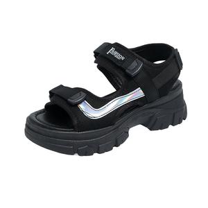 SUPEREDGE Женские пляжные сандалии черные, цвет Black