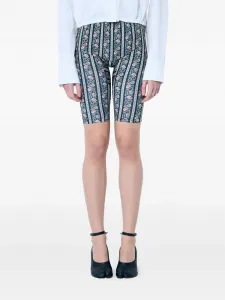 Шорты с цветочным принтом Vivienne Westwood, синий