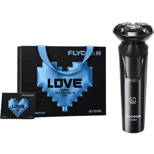 Электрическая бритва FS903 Rotary с возможностью влажного и сухого бритья, полностью моющаяся, быстрая зарядка за 1 час, для мужчин FLYCO