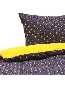 Постельное белье Beliani 3 tlg WALLINGFORD, цвет blau/gelb/lila