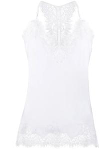 Gold Hawk топ без рукавов с кружевными вставками, белый