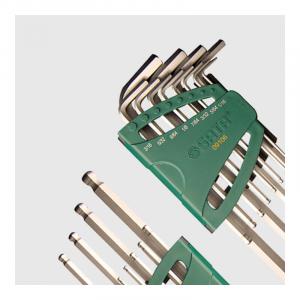 Shida SATA 09106 Набор шестигранных ключей с удлиненной шаровой головкой, 12 дюймов, 12 предметов