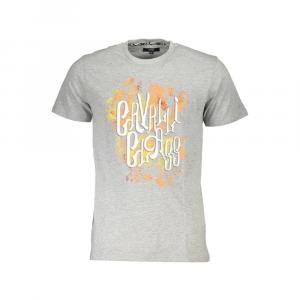 Коричневая хлопковая мужская футболка Cavalli Class